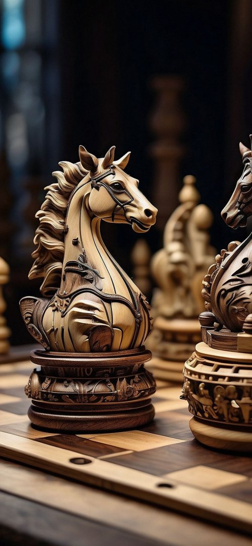 Ornate_Chess_Knights_Close_Up - Related Desktop & Laptop wallpaper