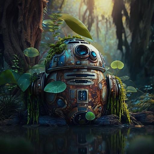 Overgrown Forest Robot