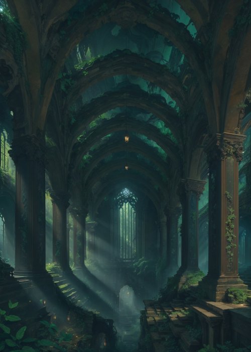 Overgrown Temple Ruins - Related OpersCraft wallpaper