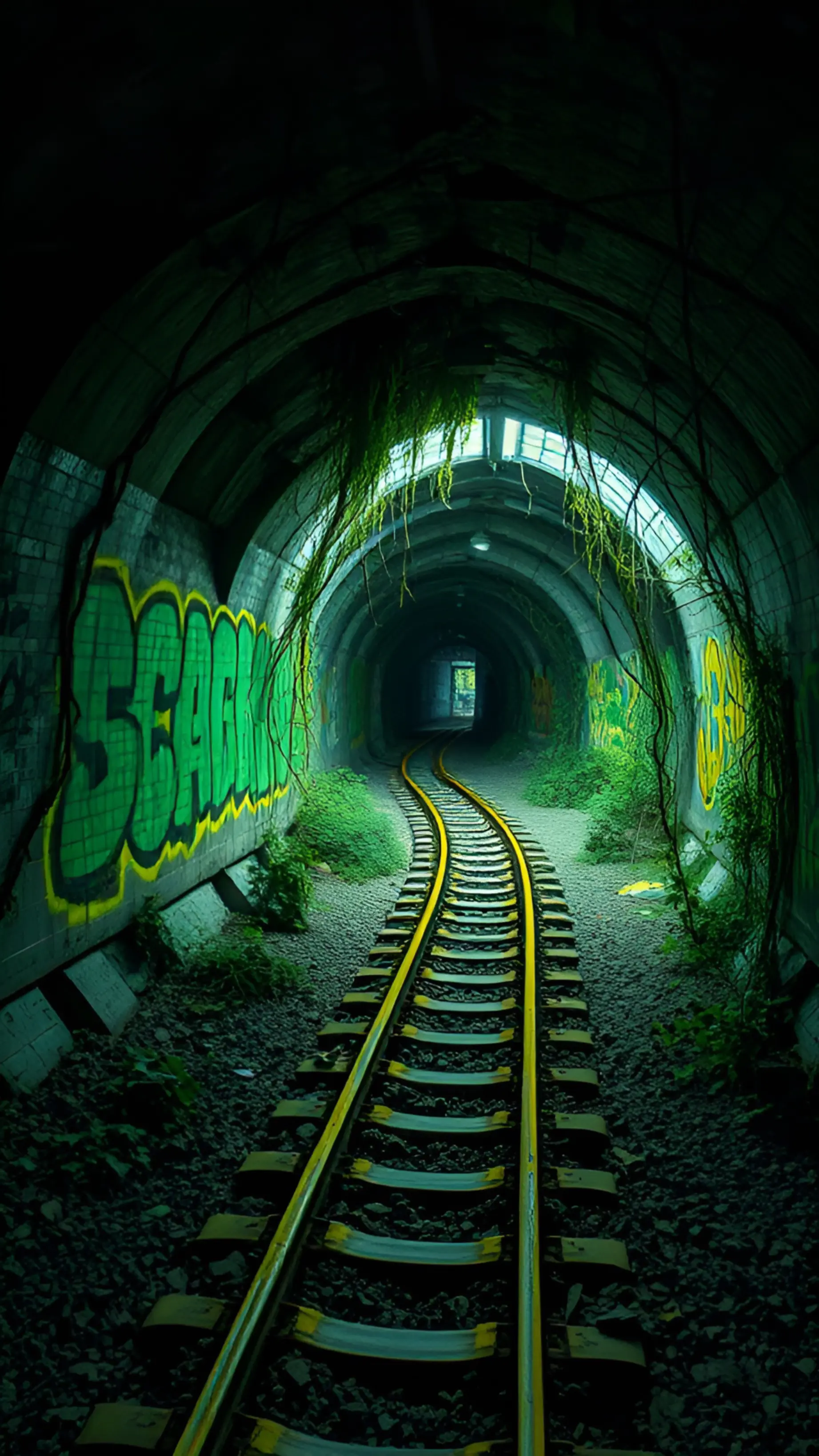 Overgrown Tunnel Rails - Related OpersCraft wallpaper
