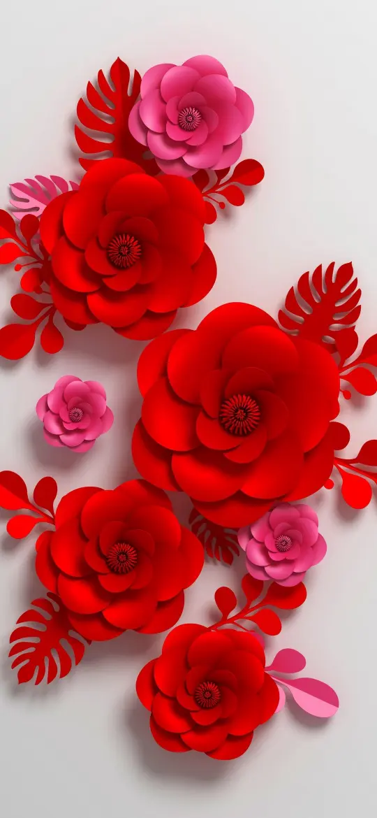 Paper Flower Arrangement - floral Wallpaper