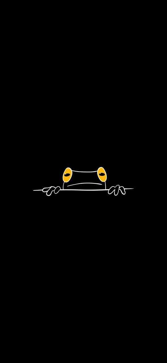 Peeking Frog Illustration - Related Darkify wallpaper