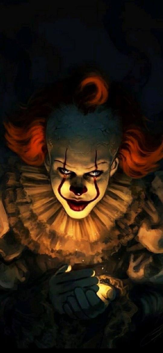 Pennywise's Sinister Gaze - horror Wallpaper