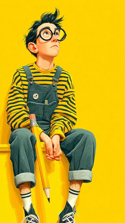 Pensive Boy with Pencil - Related OpersCraft wallpaper