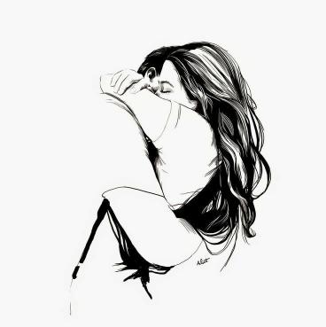 Pensive Woman Sketch