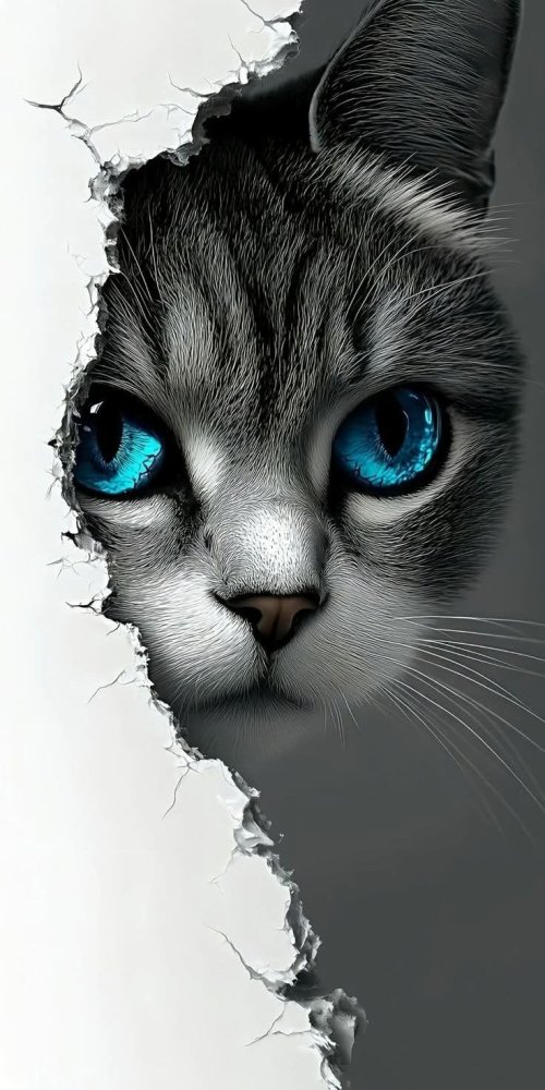 Piercing Blue Cat Eyes - Related OpersCraft wallpaper