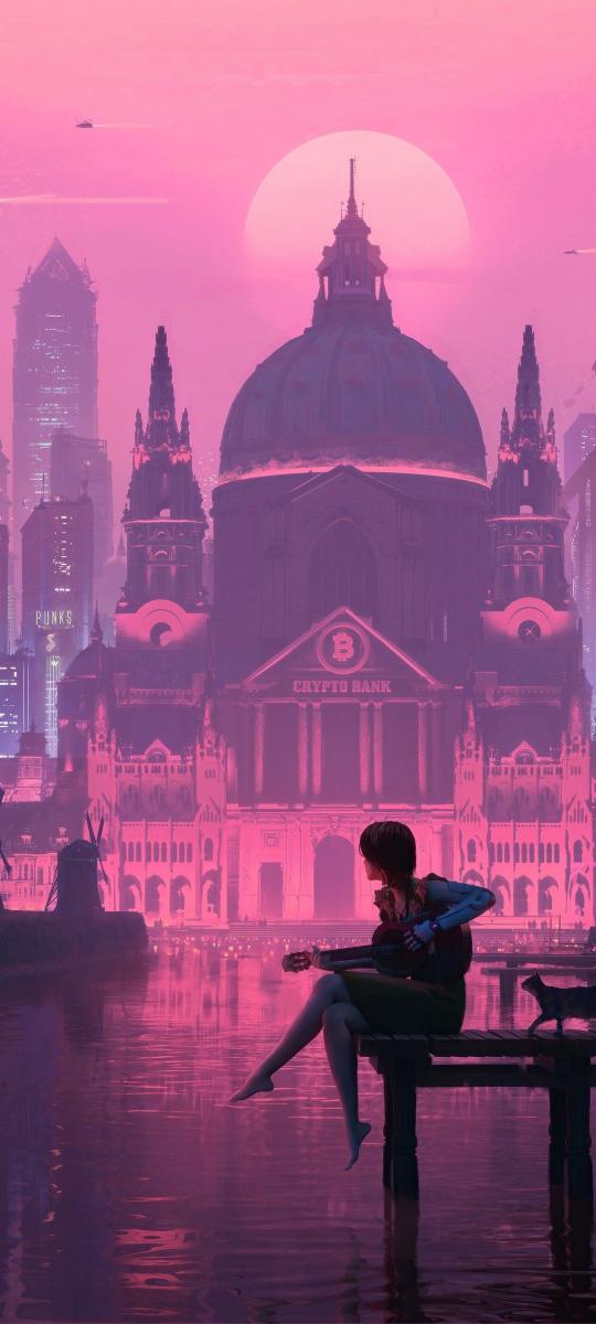 Pink Crypto City Serenade - Related OpersCraft wallpaper
