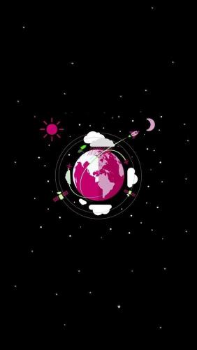 Pink Planet Orbit - Related StockWalls wallpaper