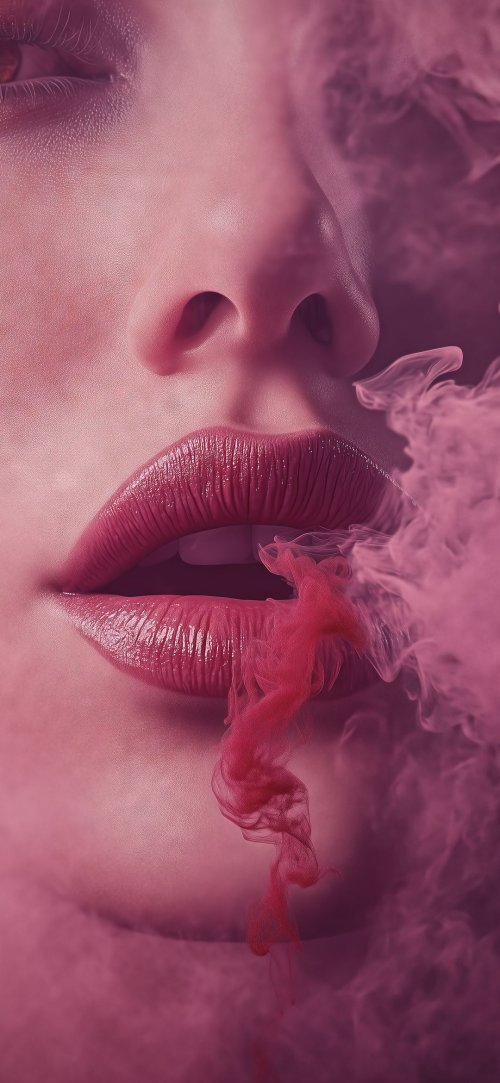 Pink Smoke Lips - Related OpersCraft wallpaper