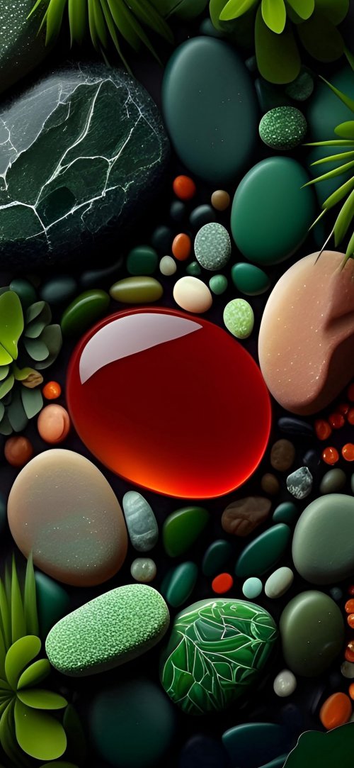 Polished Stones and Plants - Related OpersCraft wallpaper