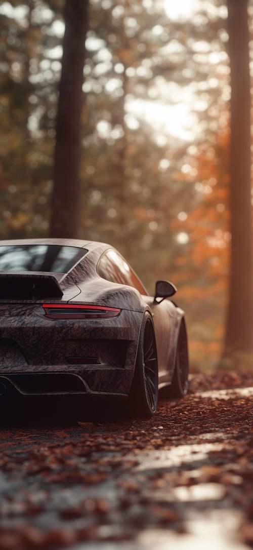 Porsche in Autumn Forest - Related OpersCraft wallpaper