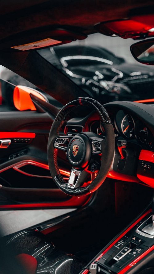 Porsche Interior Red Glow - Related OpersCraft wallpaper