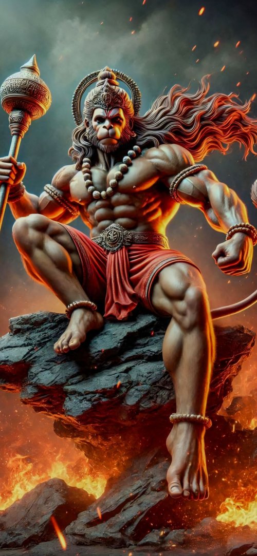 Powerful Hanuman Warrior