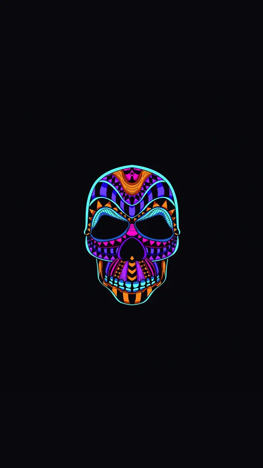 Psychedelic Skull Art