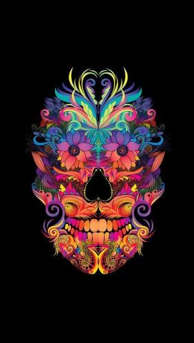 Psychedelic Skull Illustration - skull Wallpaper