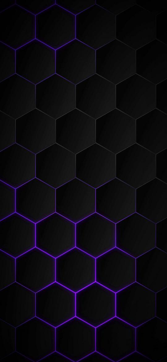 Purple Hexagon Dark Pattern - Related OpersCraft wallpaper