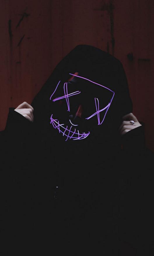 Purple Masked Figure - Related StockWalls wallpaper