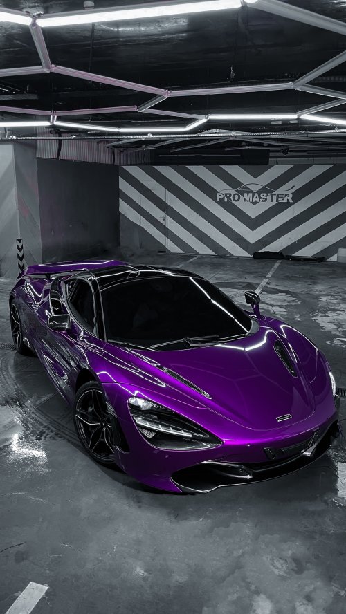 Purple McLaren in Garage - Related OpersCraft wallpaper