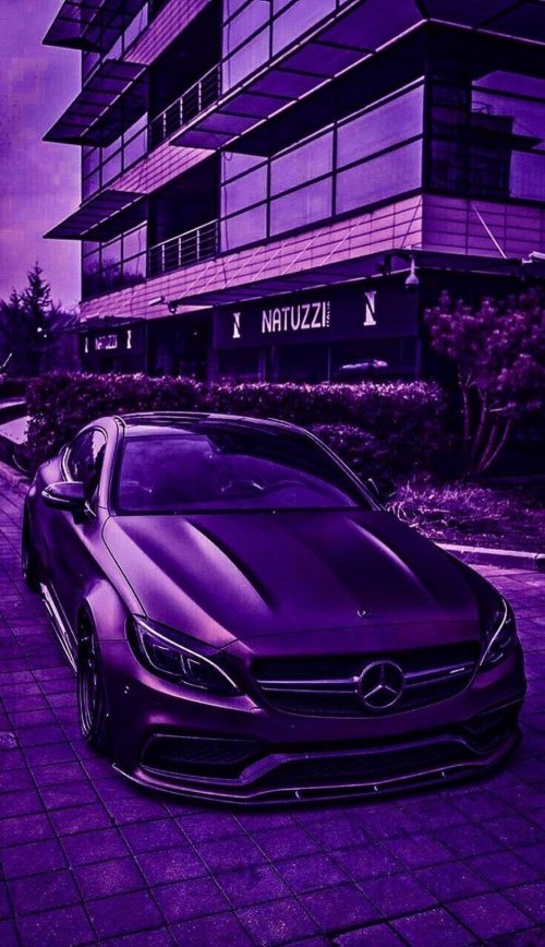 Purple Mercedes Benz