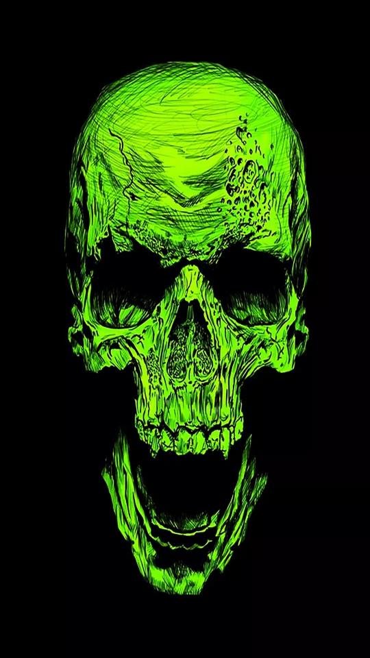 Radioactive Green Skull - Related OpersCraft wallpaper