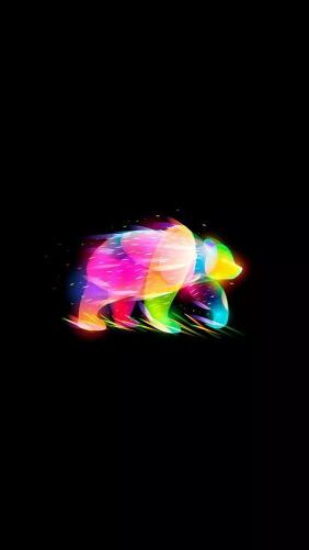 Rainbow Bear Silhouette - Related OpersCraft wallpaper