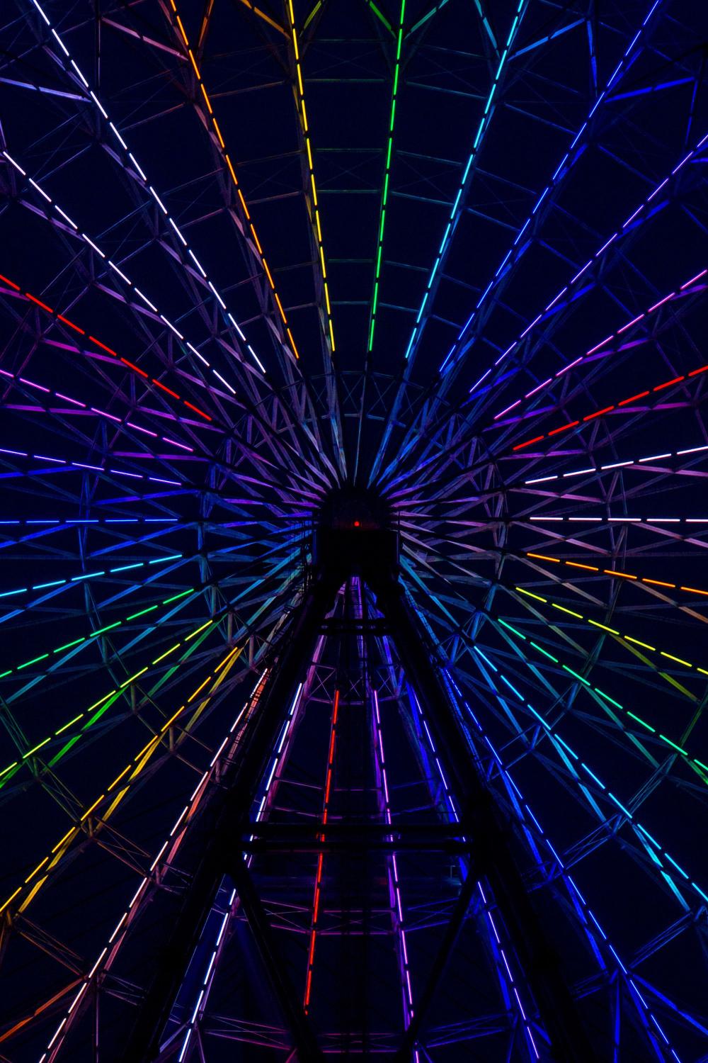 Rainbow Ferris Wheel Lights - Related OpersCraft wallpaper