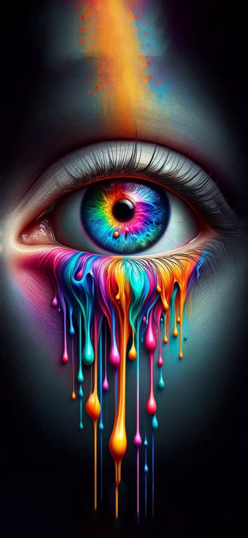 RainbowTearsEyeDigitalArt - Related OpersCraft wallpaper