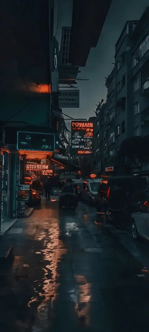 Rainy City Nightscape - Related OpersCraft wallpaper