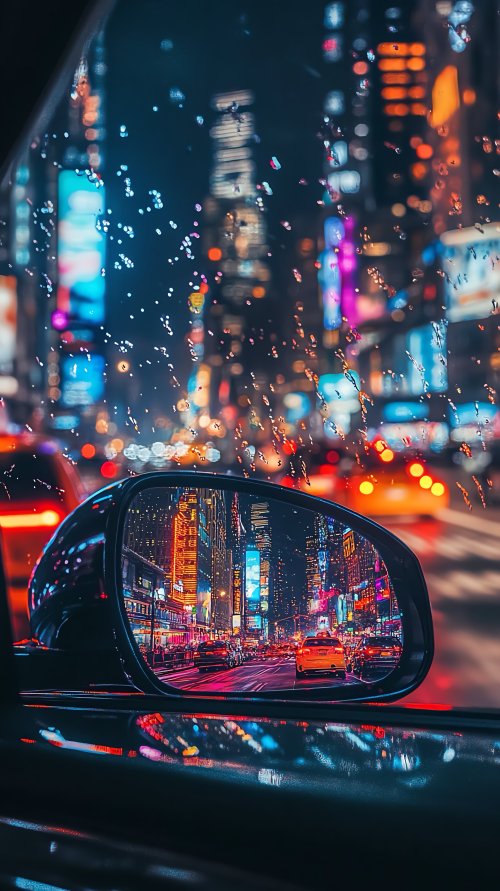 Rainy City Reflection - Related OpersCraft wallpaper