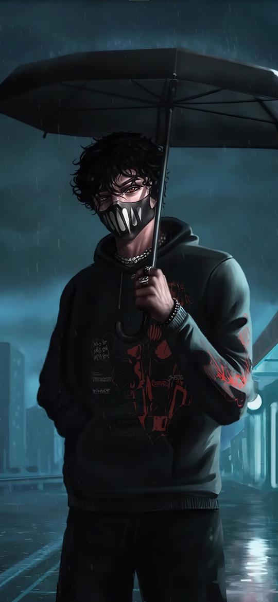 Rainy Masked Figure - Related OpersCraft wallpaper