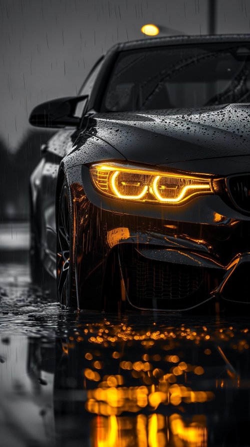 Rainy Night Car - Related OpersCraft wallpaper