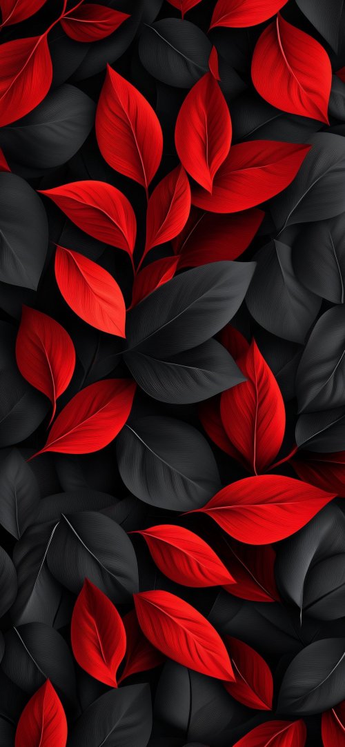 Red and Black Leaves - random Wallpaper