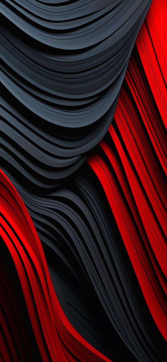 Red and Black Waves - Related Darkify wallpaper