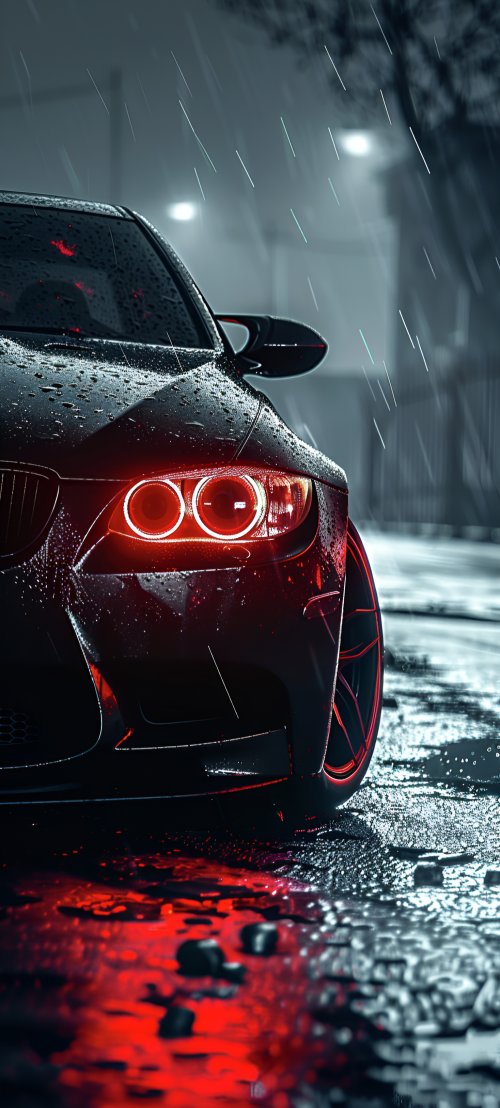 Red BMW in Rain - Related OpersCraft wallpaper