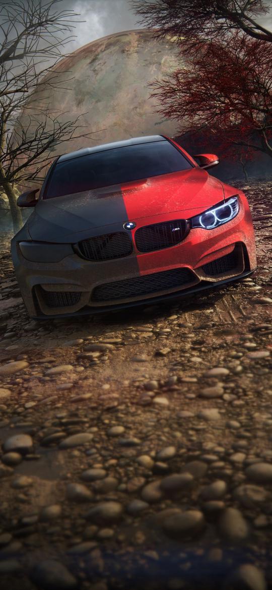 Red BMW on Alien - bmw Wallpaper