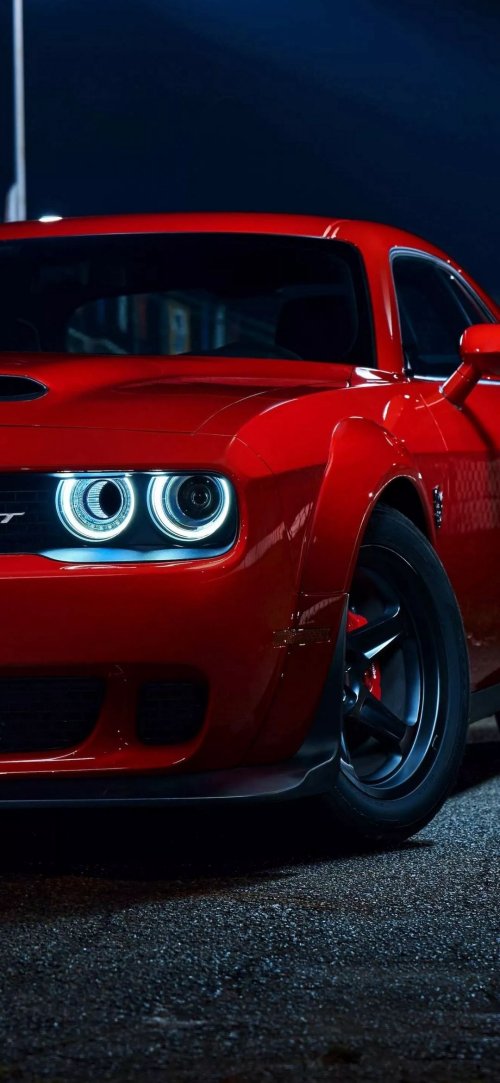 Red_Dodge_Challenger_Night - Related OpersCraft wallpaper