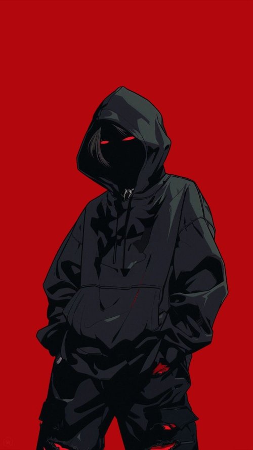 Red Eyes Hoodie Figure