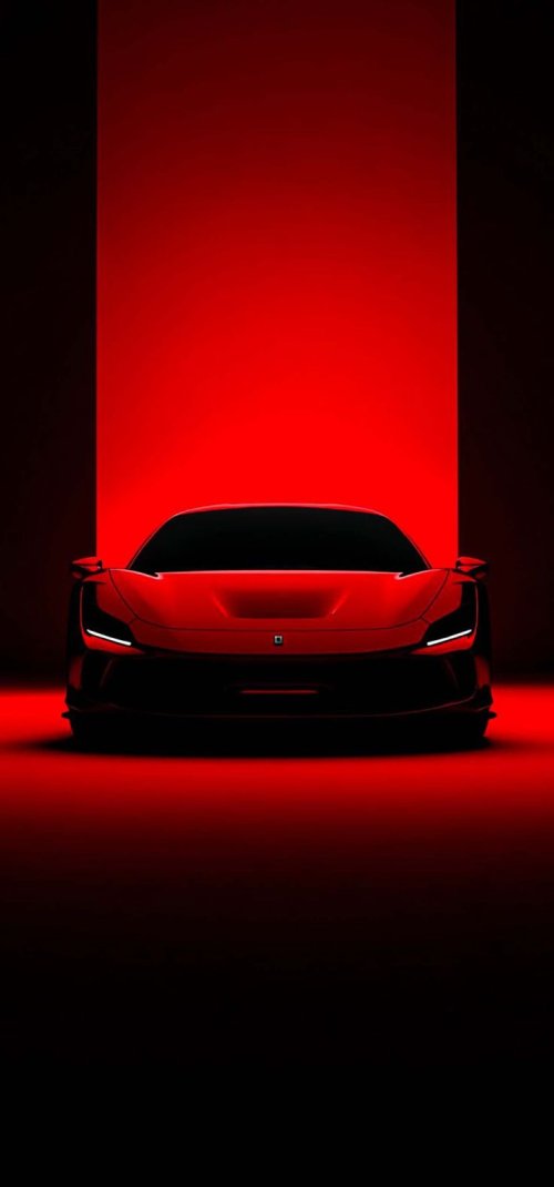 Red Ferrari Spotlight - ferrari Wallpaper