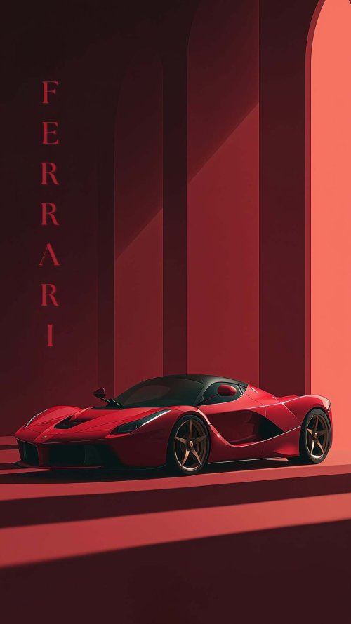 Red Ferrari Supercar