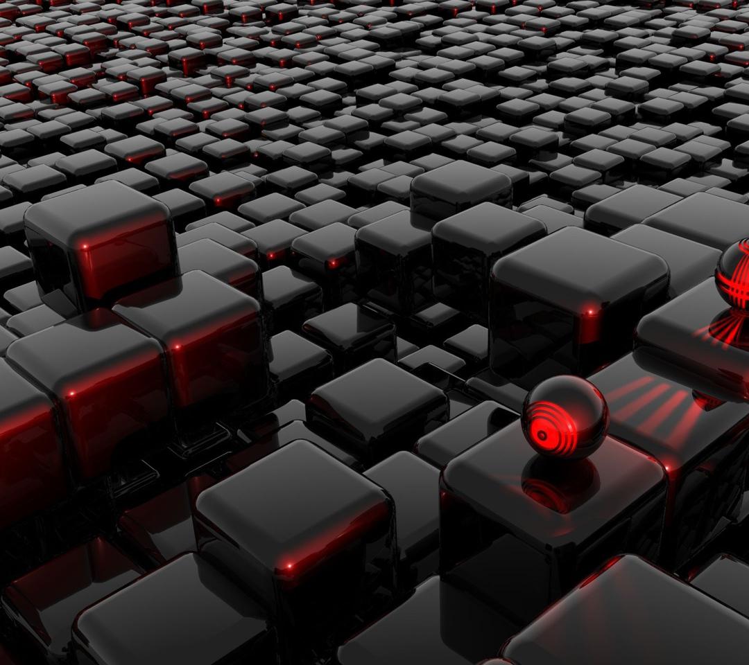 Red Glow Cube Array - Related OpersCraft wallpaper