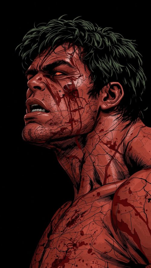 Red Hulk Intense Portrait - Related OpersCraft wallpaper