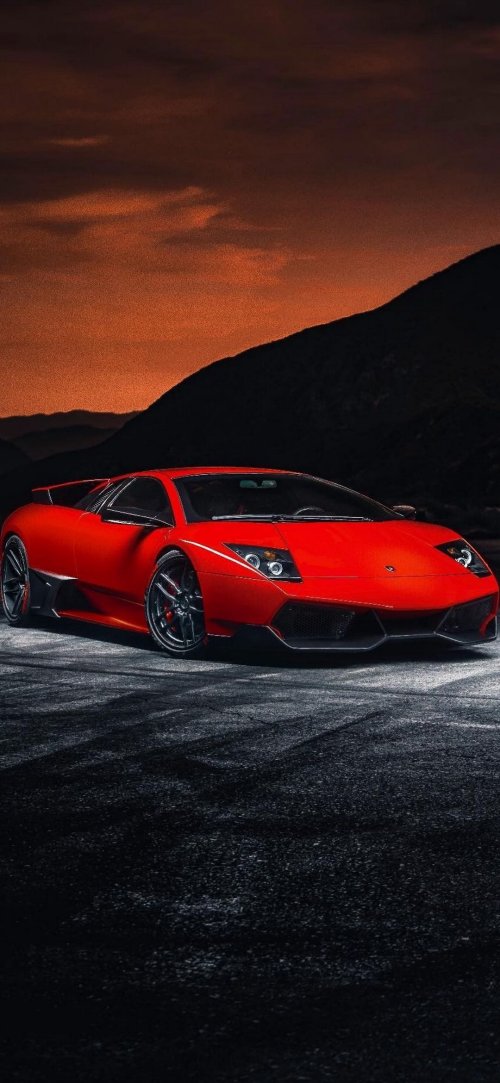Red Lamborghini Sunset Drive - Related OpersCraft wallpaper