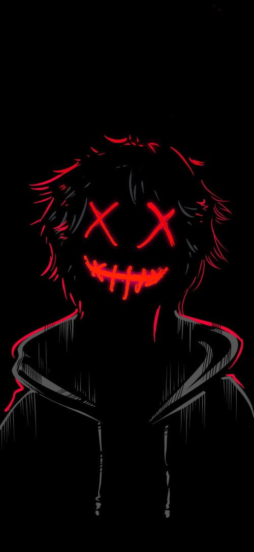 Red Neon Mask - Related Desktop & Laptop wallpaper