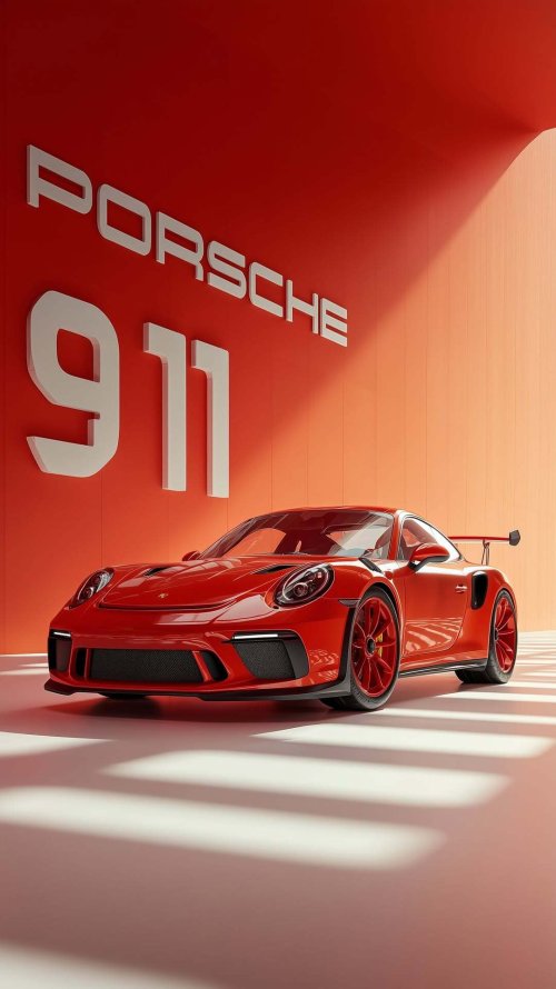 Red Porsche 911