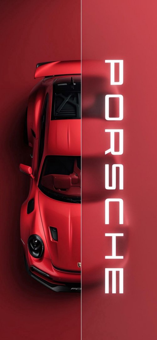 Red Porsche Sports Car
