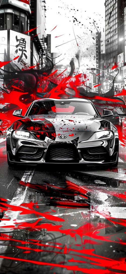 Red Splatter Supra - Related OpersCraft wallpaper