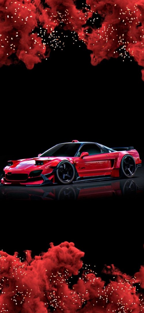 Red Sports Car Smoke - Related OpersCraft wallpaper