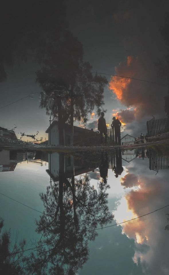 Reflected Sunset Conversation - Related OpersCraft wallpaper
