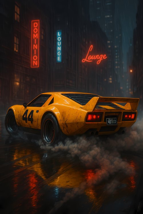 Retro Car Rainy Night - Related OpersCraft wallpaper