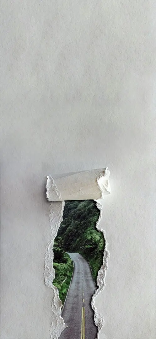 Road Through Torn Paper - Related OpersCraft wallpaper